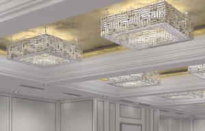 Detailed chandeliers
