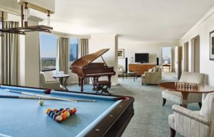 Suite with billiards and piano